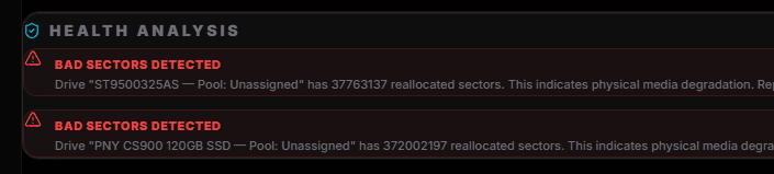 Smart Alerts section screenshot